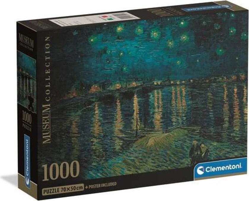 Puzzle Museum - S. Night Over The Rhone 1000 pieces 2D Puslespill