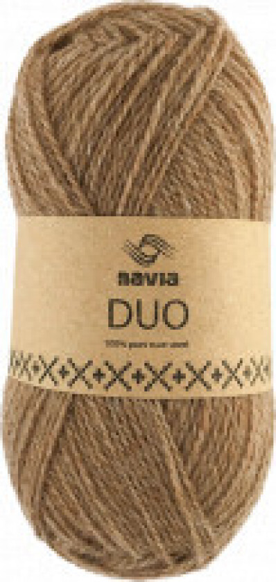Duo Garn 25 Lysebrun