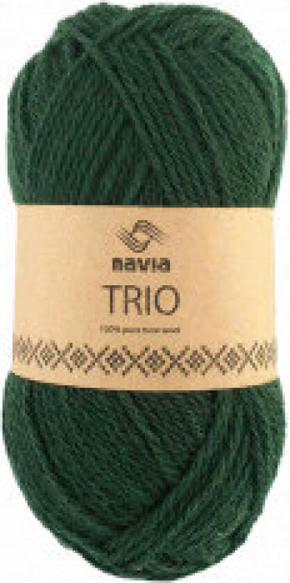 Trio Garn 340 Mørk Grønn