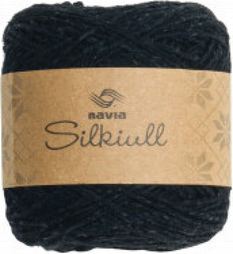 Silkeull Garn 607 Sort