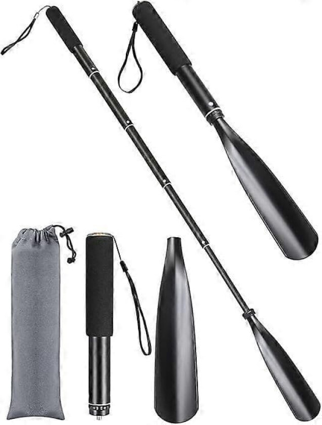 Langt skohorn - teleskopisk 43-85 cm, langt skohorn med håndtak laget av metall og plast, langt skohorn, langt skohorn med håndtak