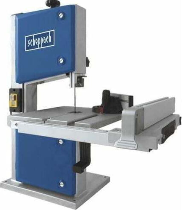 Scheppach HBS30, Vertikal båndsag, 0 - 45°, Aluminium, Blå, Grå, Stål, Aluminium, 8 cm