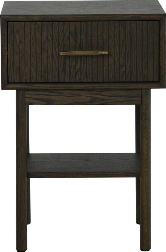 Nattbord NFG Lyon 1 skuff Brunlackad ek 66 cm - Brunlakkert eik