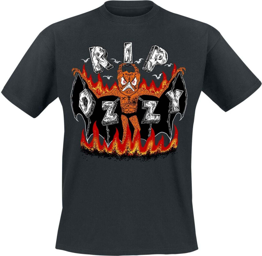 T-skjorte - RIP Ozzy - S til 5XL - Herrer - svart