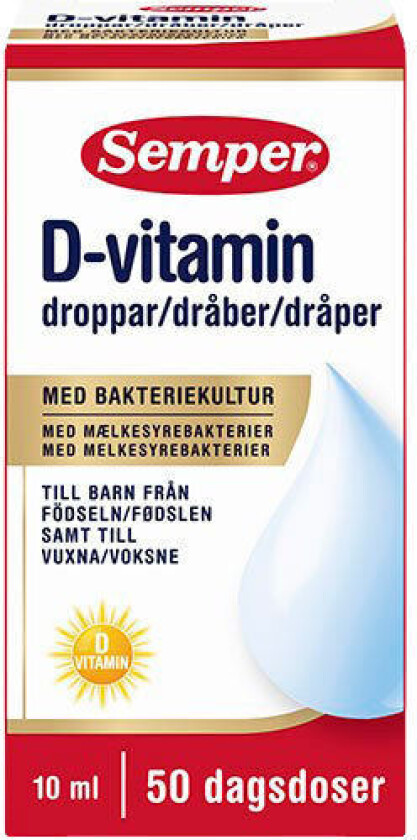 Semper D-vitamindroppar 50 dagsdoser 10 ml
