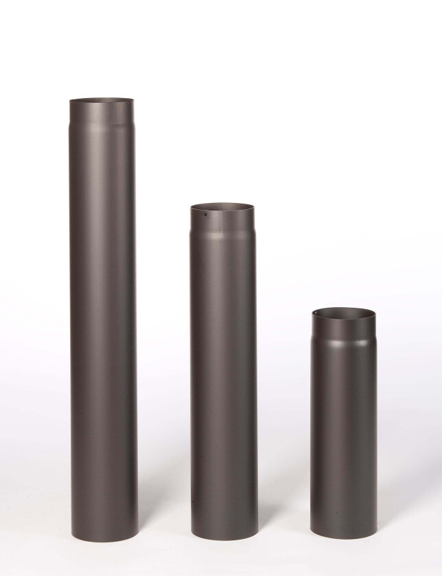 Røkrør ø150x310 sort lakk 2,02,0mm varmebestandig sort lakk