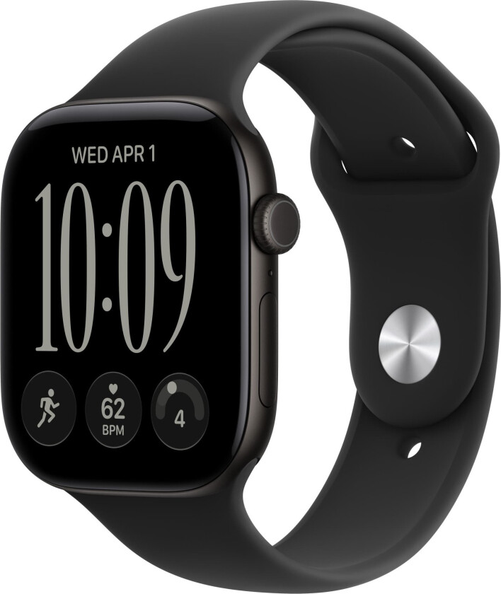 Watch Series 12 46mm GPS + Cell (Black Aluminium/Black Sport Band) S/M