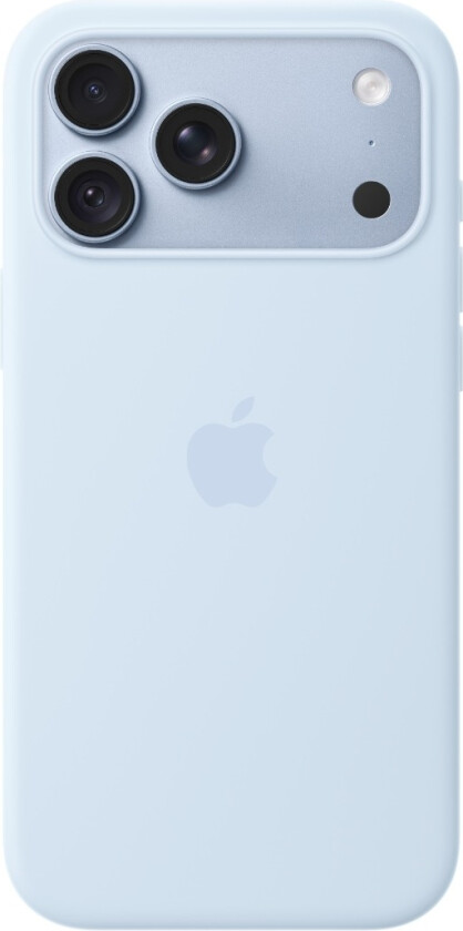 iPhone 18 Pro Max silikondeksel med MagSafe, klarblått