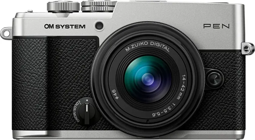 OM SYSTEM PEN Silver Kit Med M.Zuiko 14-42mm f/3.5-5.6 III