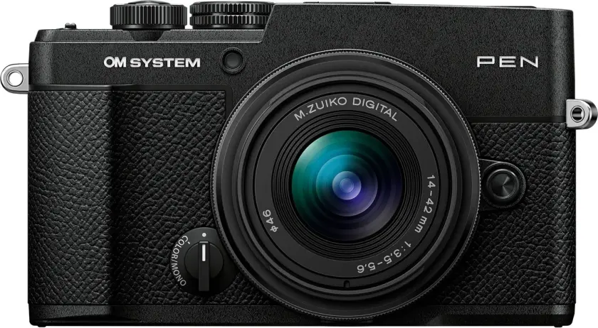 OM SYSTEM PEN Black Kit Med M.Zuiko 14-42mm f/3.5-5.6 III