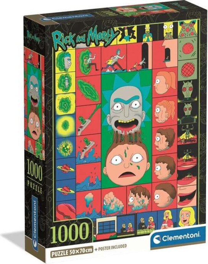 Puzzle Rick&Morty 3 - Compact Box 1000 pieces 2D Puslespill
