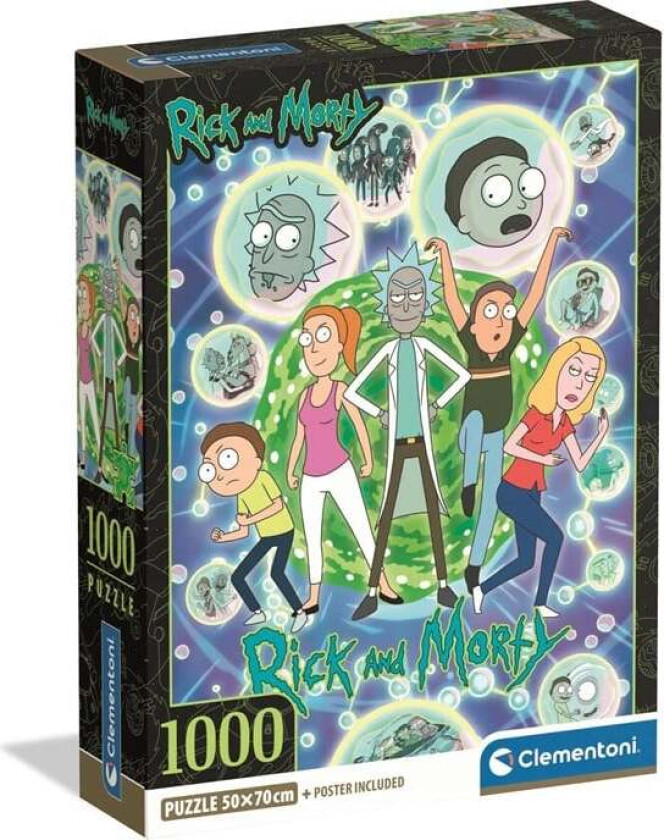 Puzzle Rick&Morty - Compact Box 1000 pieces 2D Puslespill