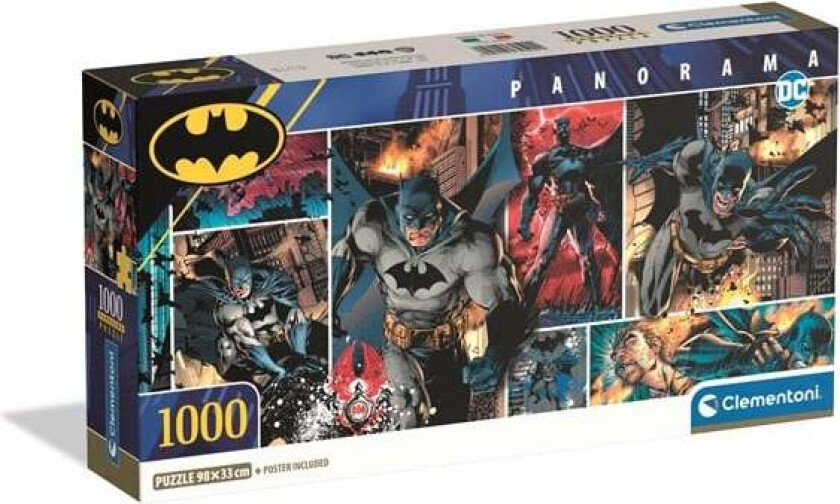 Puzzle Panorama Batman Compact Box 1000 pieces 2D Puslespill
