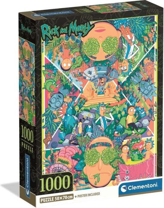 Puzzle Rick & Morty 2 - Compact Box 1000 pieces 2D Puslespill