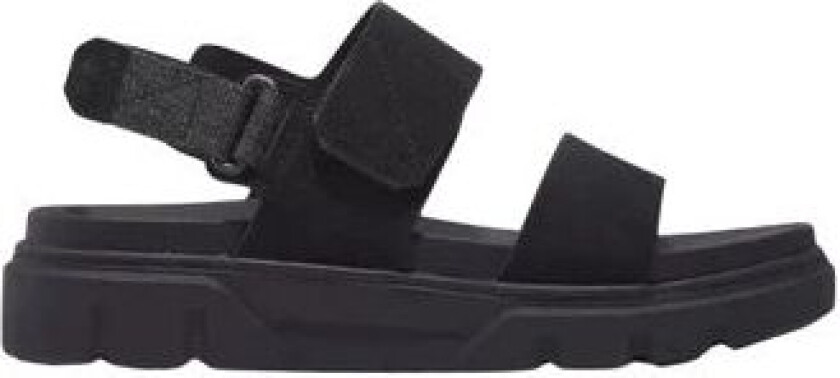 Women's Greyfield 2-Strap Sandal Black Suede 38, Black Suede