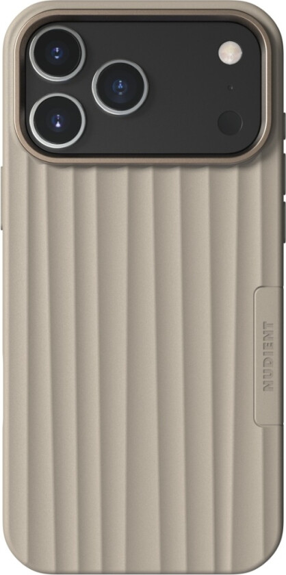 Nudient iPhone 18 Pro Max / 17 Pro Max Bold-deksel, beige