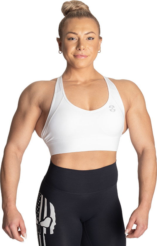 Core Sports Bra, White
