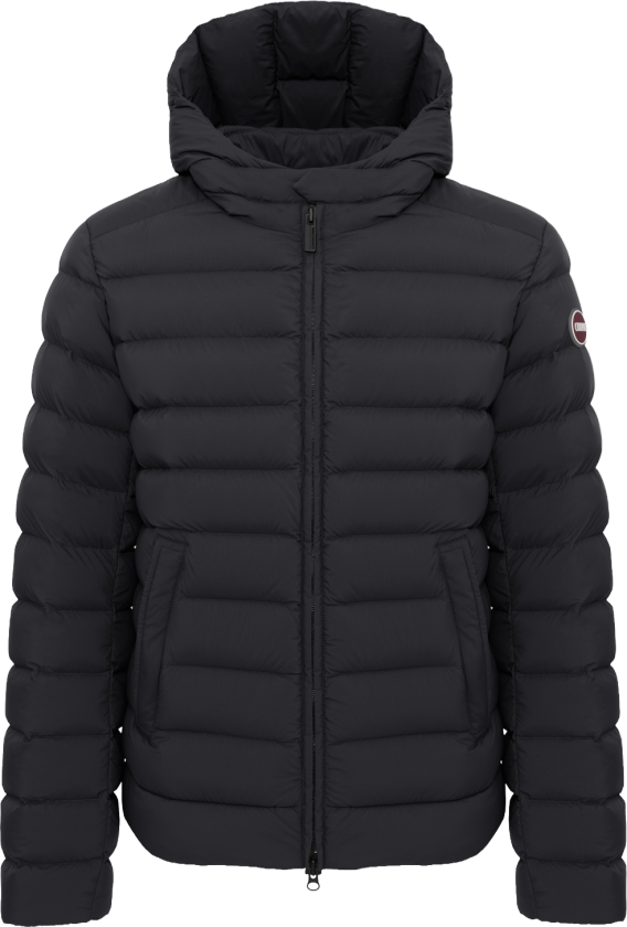 Men´s Quilted Down Jacket Hood Black