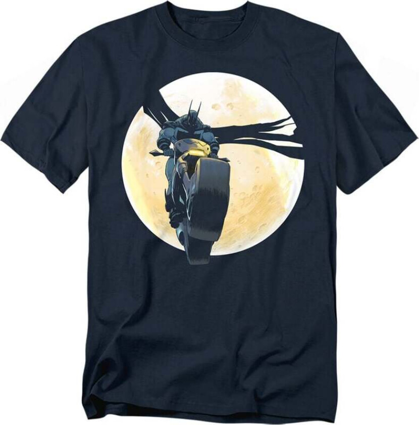 T-skjorte - Absolute Motorcycle Moon - M til 5XL - Herrer - marineblå