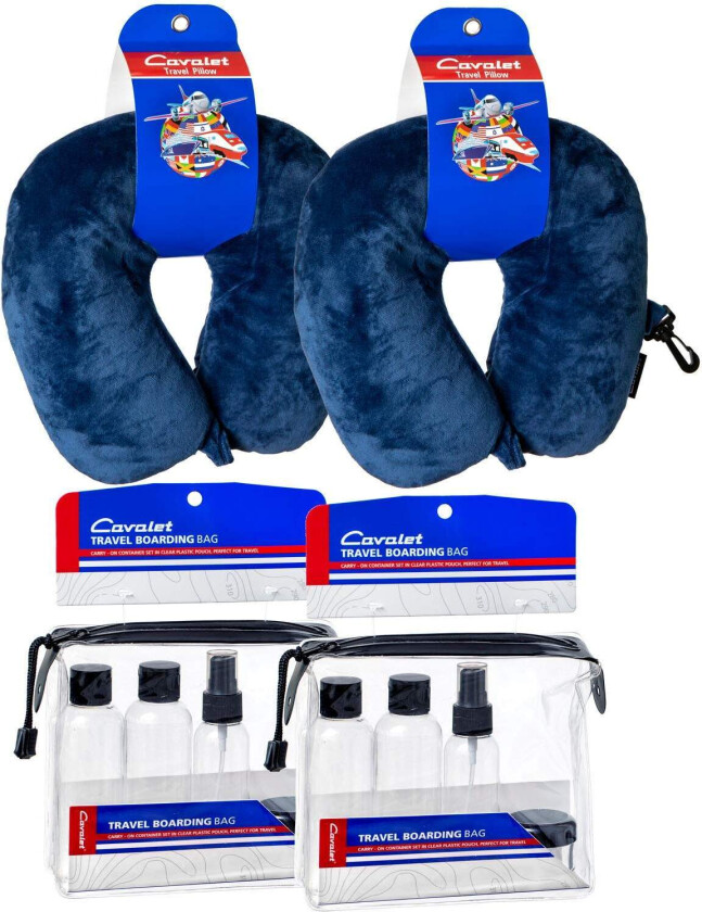 Reisesett 6 (2 nakkeputer, 2 reiseflasker)