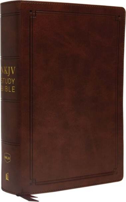 NKJV Study Bible, Leathersoft, Brown, Comfort Print