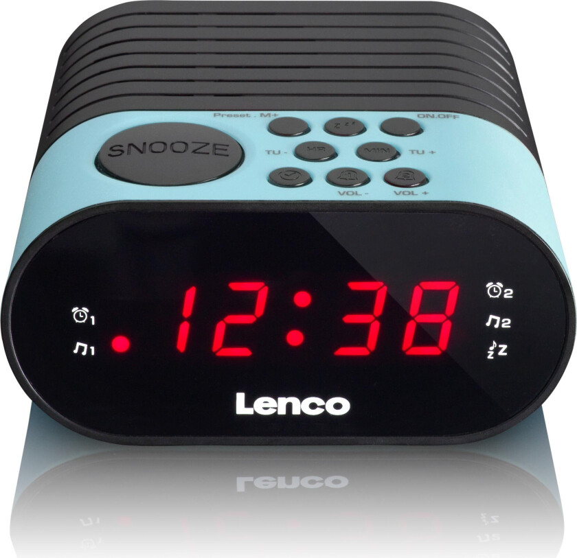 Bilde av CR-07, Klokke, FM, PLL, LED, Sort, Blå, 3 V, AC / batteri