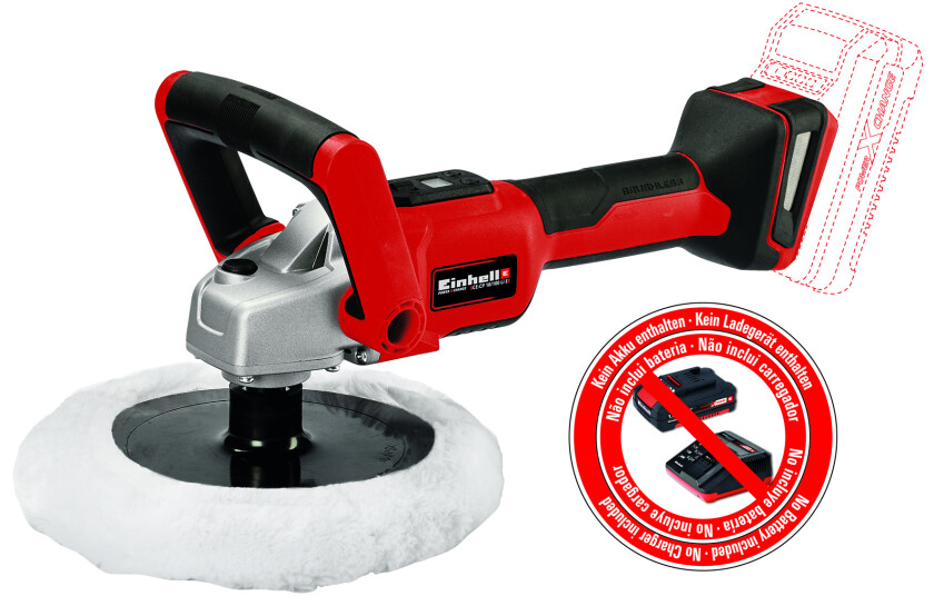 Batteridrevet poler-/slipemaskin, CE-CP 18/180 Li E-Solo