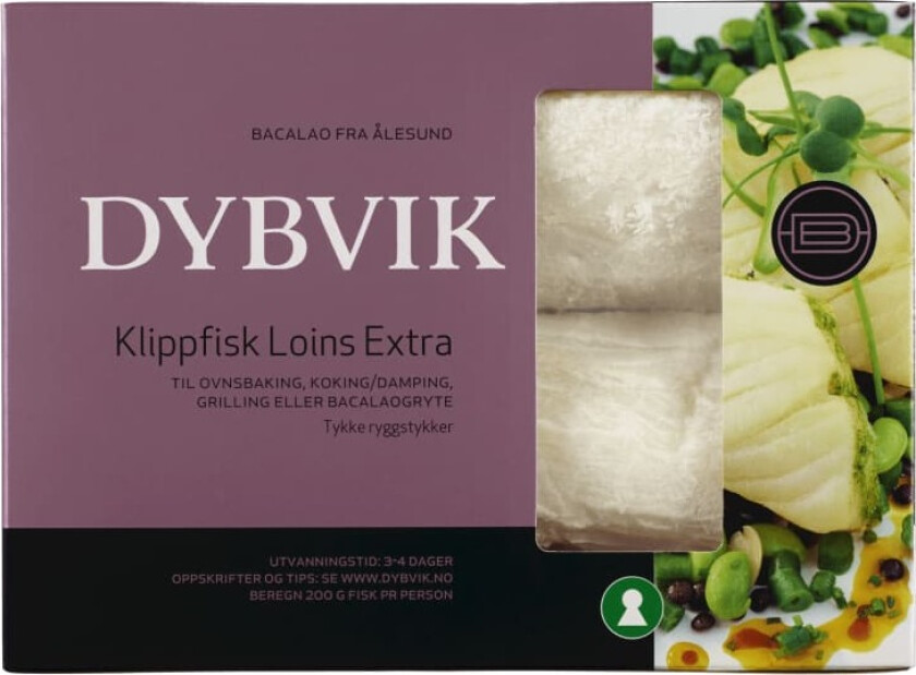 Dybvik Klippfisk Loin 400g
