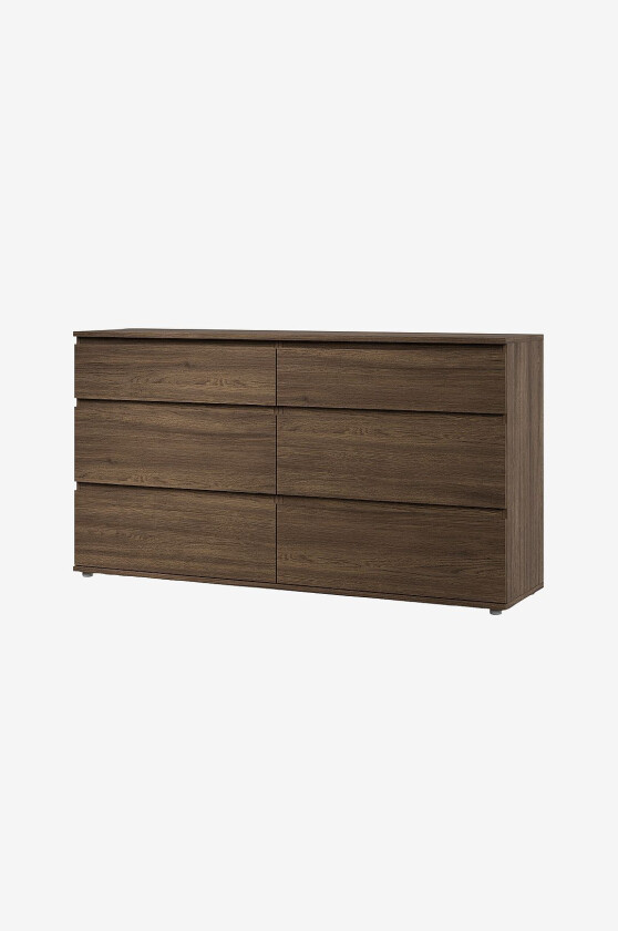 Nova Dobbelt kommode med 4+2 skuffer, Brun