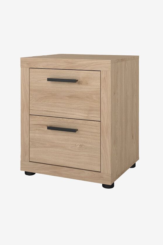 Mira nattbord med 2 skuffer, Brun