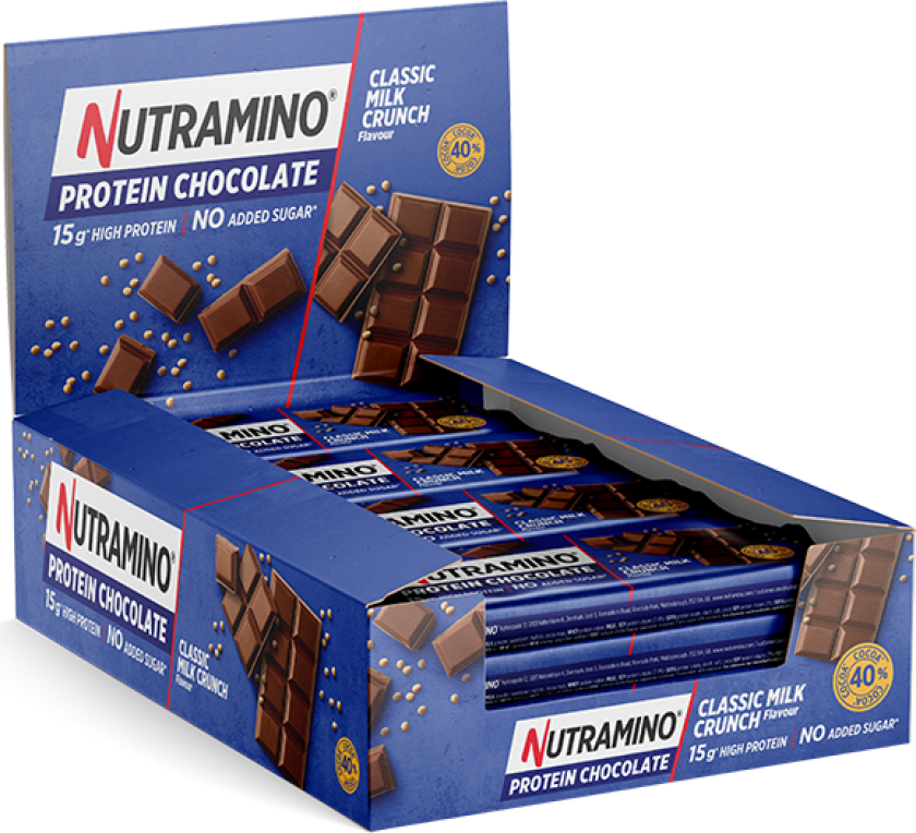 16 x Nutramino Protein Bar, 50 g, Classic Milk Crunch Nutramino