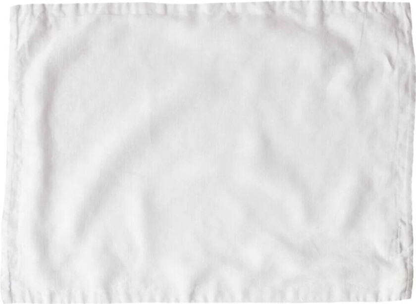 spisebrikke lin 35 x 50 cm Bleached white