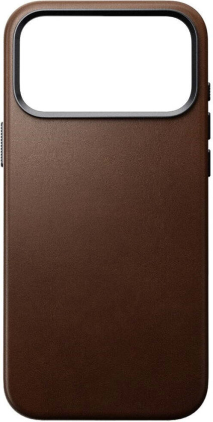 Bilde av iPhone 18 Pro Max Nomad Traditional Leather Case - MagSafe Kompatibel - Brown