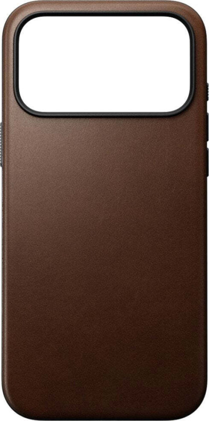 Bilde av iPhone 18 Pro Nomad Modern Leather Case - MagSafe Kompatibel - Brown