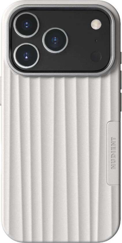 iPhone 18 Pro / 17 Pro Nudient Bold Case Deksel - MagSafe Kompatibel - Chalk White