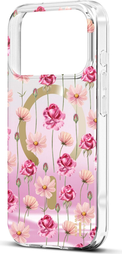 iPhone 18 Pro / 17 Pro iDeal Of Sweden Mirror Deksel - MagSafe Kompatibel - Rose Blush Floral