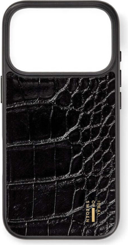 iPhone 18 Pro Max / 17 Pro Max iDeal of Sweden Vegan Leather Deksel - MagSafe Kompatibel - Black Croco