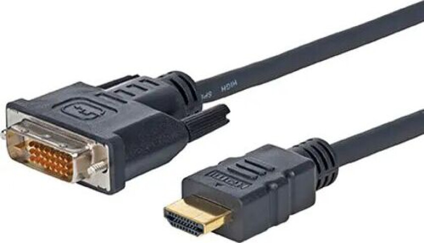 Hdmi To Dvi-d Cable 1.8m Hdmi Hann Dvi-d Hann