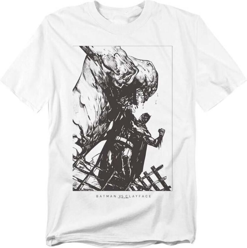 T-skjorte - x Clayface Pulverize - M til 5XL - Herrer - hvit