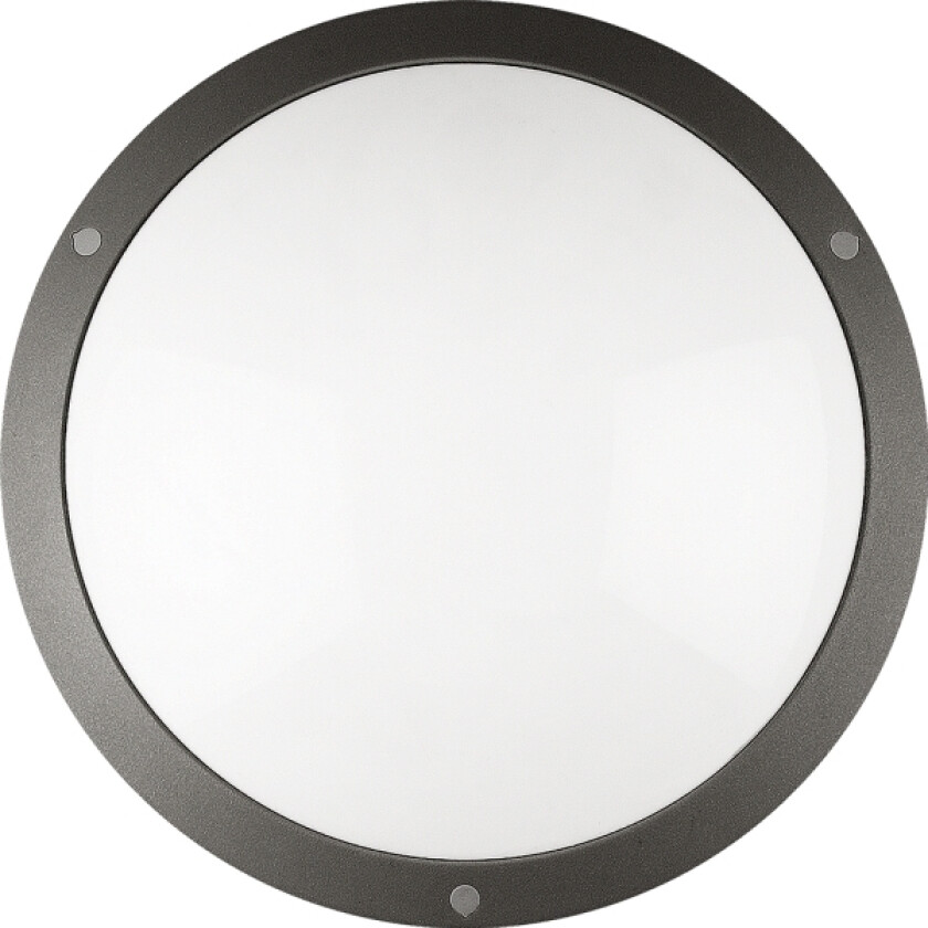 Moon Public Round Veggarmatur 3000/4000 K, 1280 lm, 16 W, IK10 Antrasitt