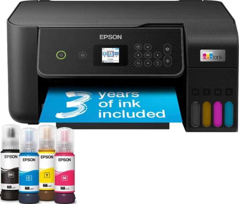 EcoTank ET-2875 - Multifunktionsdrucker - Farbe - Tintenstrahl - ITS - A4 (Medien) - bis zu 10 Seiten/Min. (Drucken) - 100 Blatt - USB, Wi-Fi -