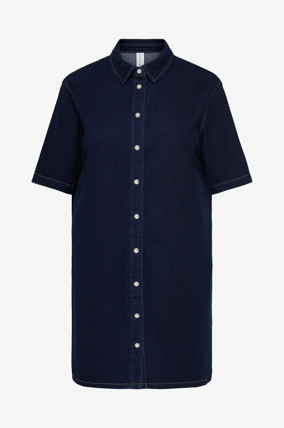 Denimkjole Carmadeline S/s Mini - Blå