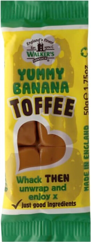 Banansplitt Toffee 50g