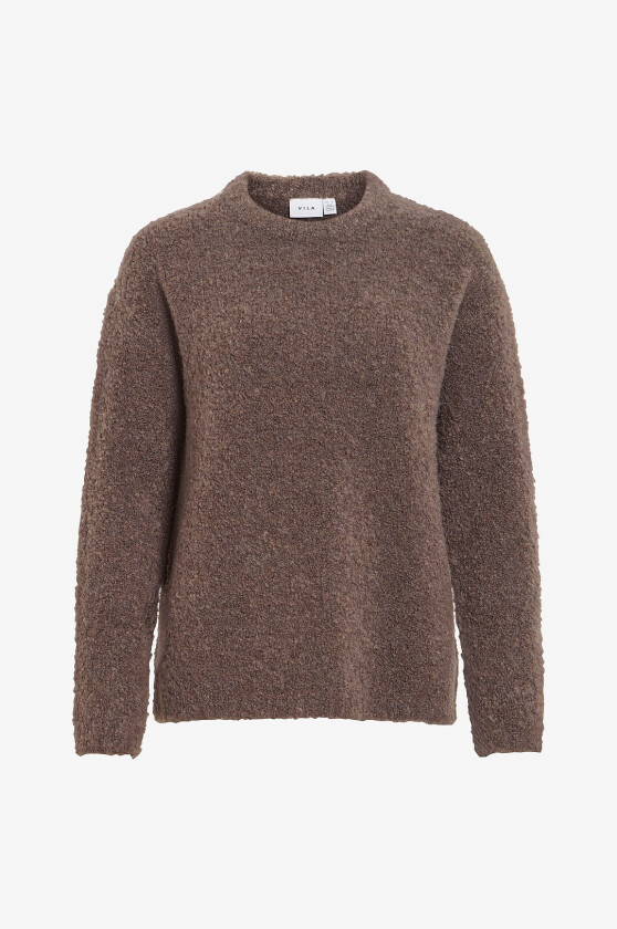 Genser Vidaya O-Neck L/S Knit Top - Grå