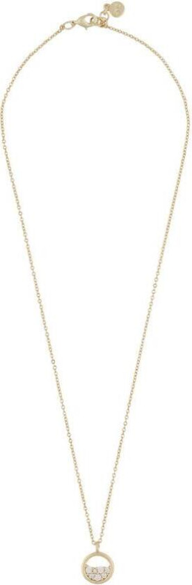 Snö Of Sweden Copenhagen Pendant Necklace Gold/Clear 42cm