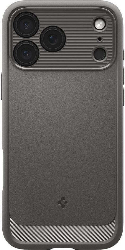 iPhone 18 Pro Max / 17 Pro Max Spigen Rugged Armor Deksel - MagSafe Kompatibel - Grå