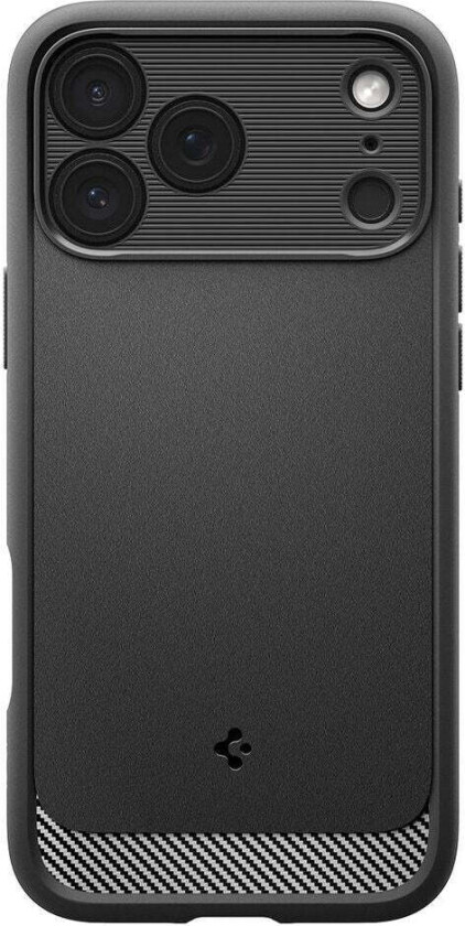 iPhone 18 Pro / 17 Pro Spigen Rugged Armor Deksel - MagSafe Kompatibel - Svart