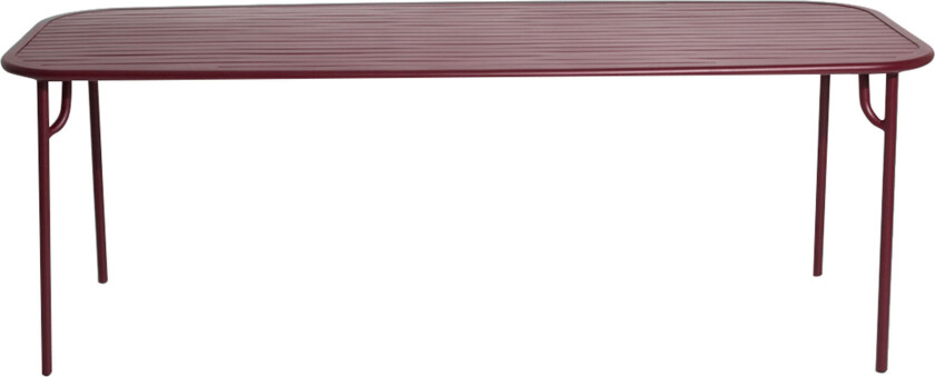 Week-End, Large Rectangular Table, Burgundy