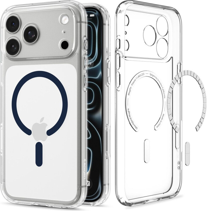 Ultra Hybrid MagFit (iPhone 17 Pro/18 Pro) - Transparent/blå