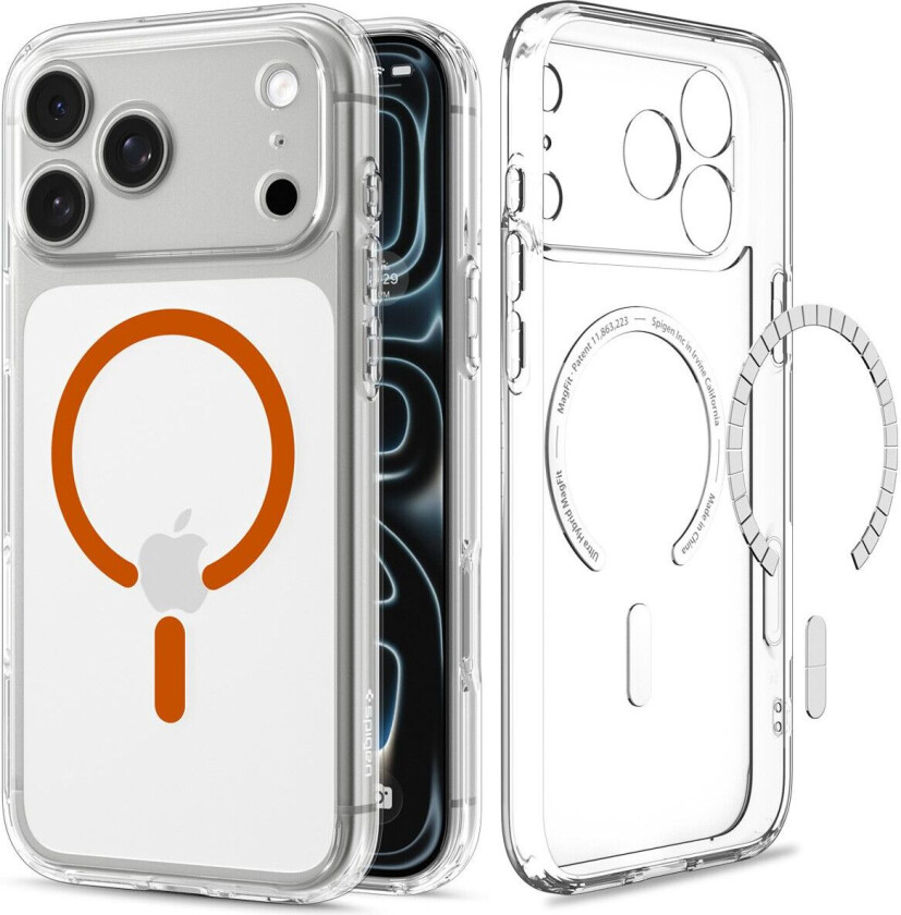 Ultra Hybrid MagFit (iPhone 17 Pro Max/18 Pro Max) - Transparent/orange